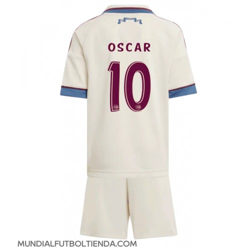 Camiseta Ajax Oscar Gloukh #10 Tercera Equipación Replica 2025-26 para niños mangas cortas (+ Pantalones cortos)